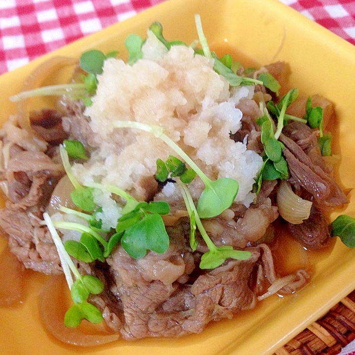 カイワレ大根のおろし牛肉★